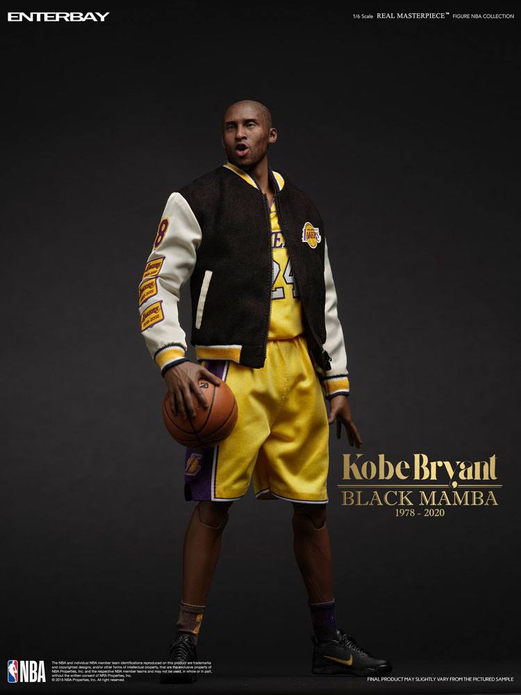 ENTERBAY - NBA Collection Real Masterpiece Action Figure 1:6 Kobe Bryant (Black Mamba)