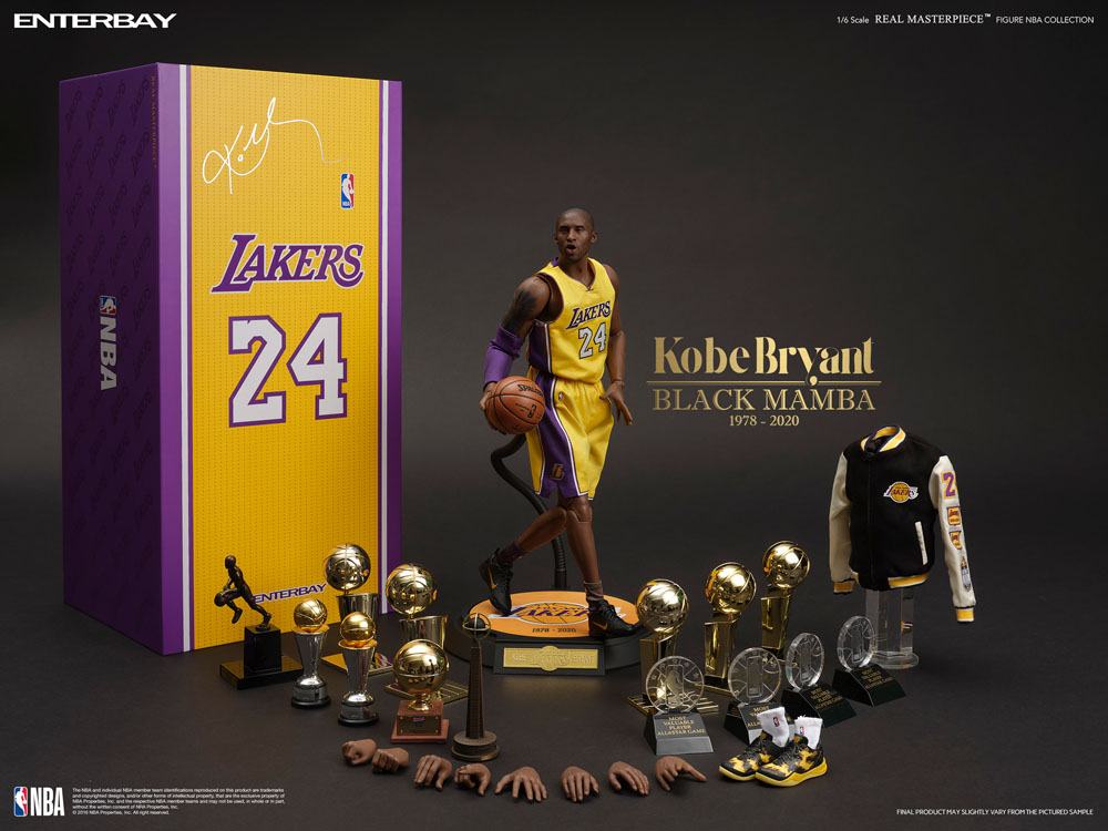 ENTERBAY - NBA Collection Real Masterpiece Action Figure 1:6 Kobe Bryant (Black Mamba)