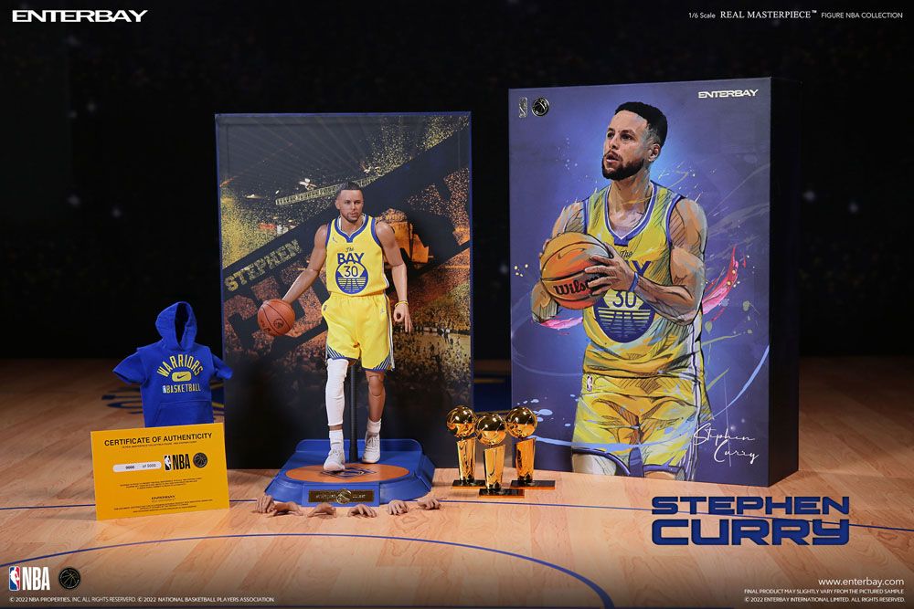 ENTERBAY - NBA Collection Real Masterpiece Action Figure 1:6 Stephen Curry