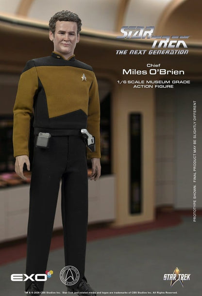 EXO-6 - Star Trek: The Next Generation Action Figure 1/6 Chief Miles O'Brien with Transporter Console