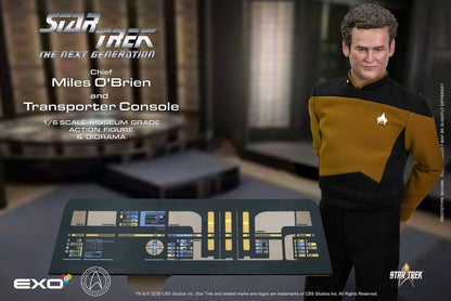 EXO-6 - Star Trek: The Next Generation Action Figure 1/6 Chief Miles O'Brien with Transporter Console