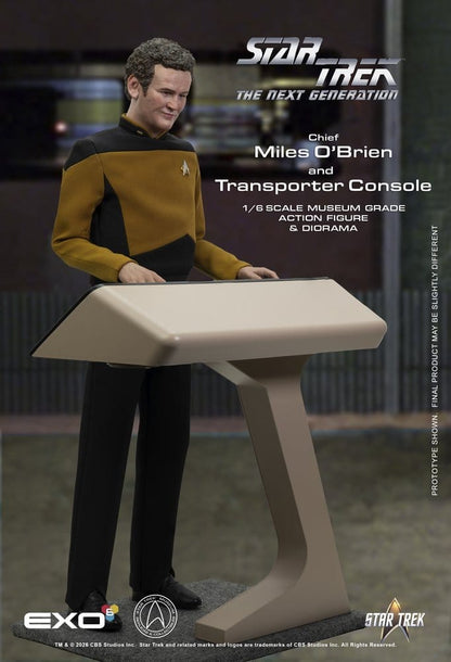 EXO-6 - Star Trek: The Next Generation Action Figure 1/6 Chief Miles O'Brien with Transporter Console