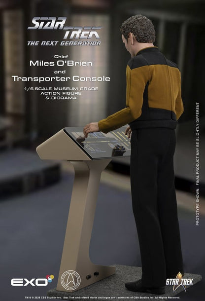 EXO-6 - Star Trek: The Next Generation Action Figure 1/6 Chief Miles O'Brien with Transporter Console
