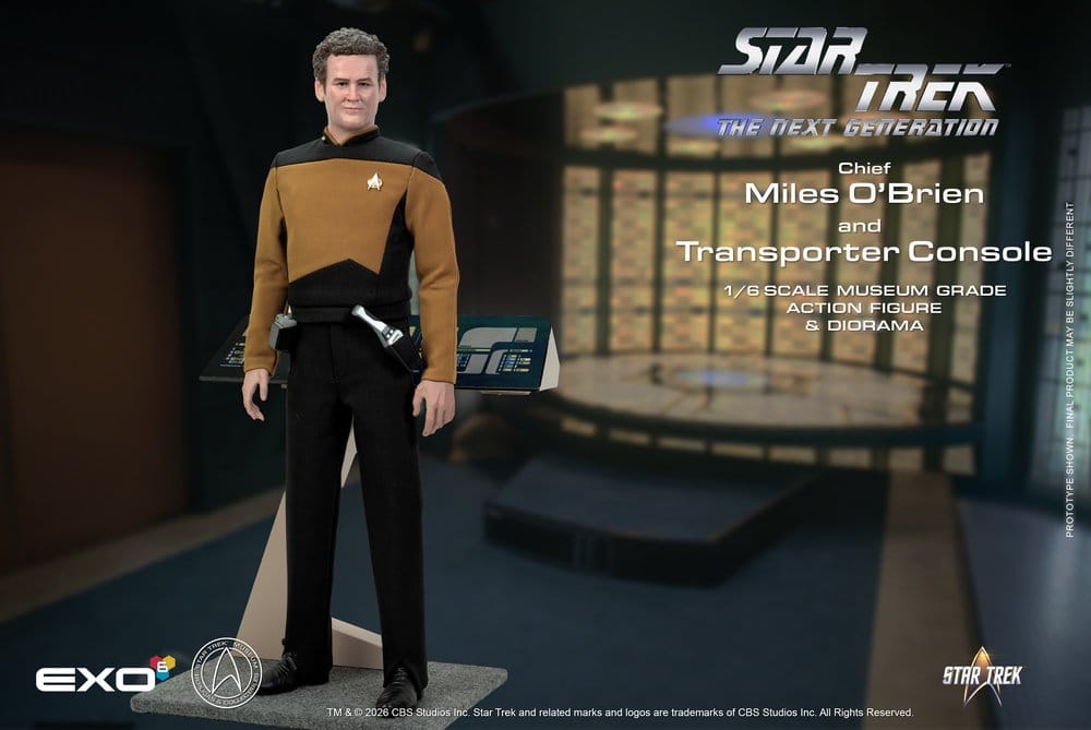 EXO-6 - Star Trek: The Next Generation Action Figure 1/6 Chief Miles O'Brien with Transporter Console