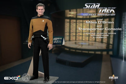 EXO-6 - Star Trek: The Next Generation Action Figure 1/6 Chief Miles O'Brien with Transporter Console
