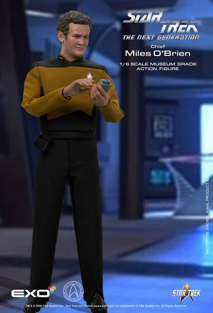 EXO-6 - Star Trek: The Next Generation Action Figure 1/6 Chief Miles O'Brien with Transporter Console