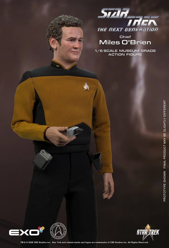 EXO-6 - Star Trek: The Next Generation Action Figure 1/6 Chief Miles O'Brien with Transporter Console