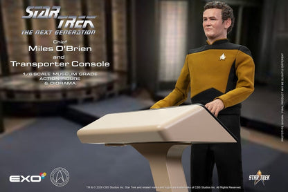 EXO-6 - Star Trek: The Next Generation Action Figure 1/6 Chief Miles O'Brien with Transporter Console