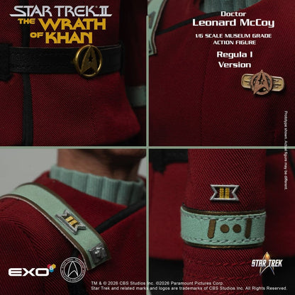 EXO-6 - Star Trek II: The Wrath of Khan Action Figure 1/6 Dr. Leonard McCoy Regula I Version
