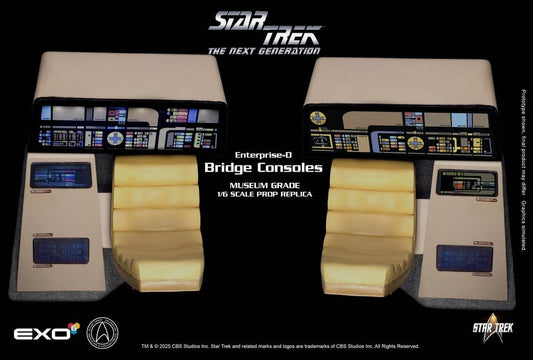 EXO-6 - Star Trek: The Next Generation Replica 1/6 Enterprise-D Bridge Consoles Set