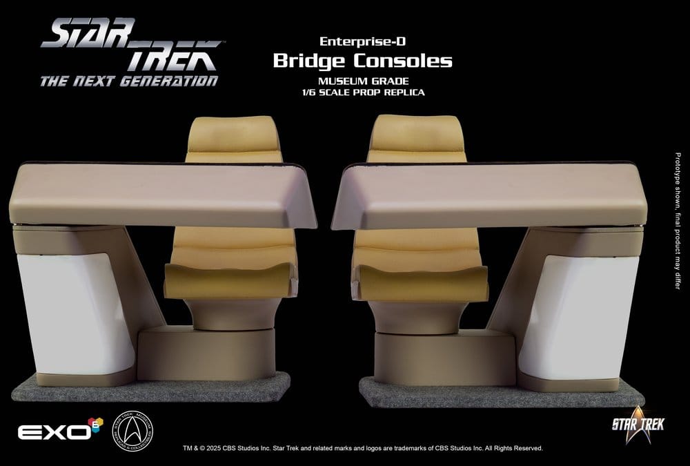 EXO-6 - Star Trek: The Next Generation Replica 1/6 Enterprise-D Bridge Consoles Set