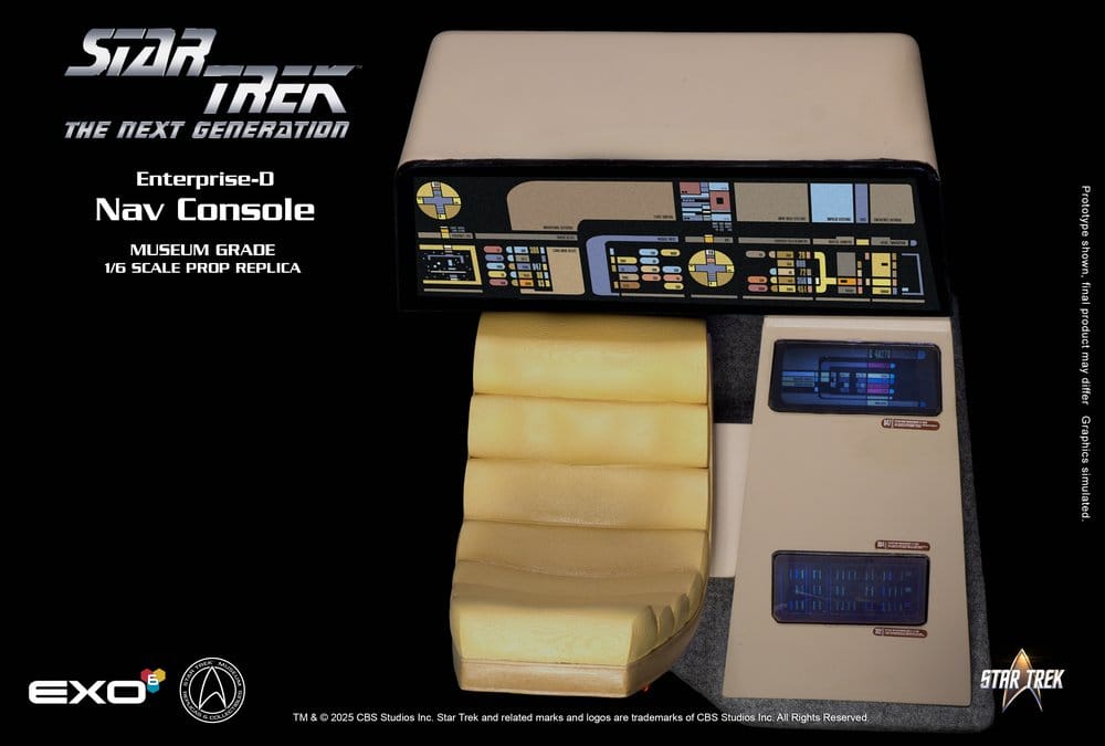 EXO-6 - Star Trek: The Next Generation Replica 1/6 Enterprise-D Bridge Consoles Set