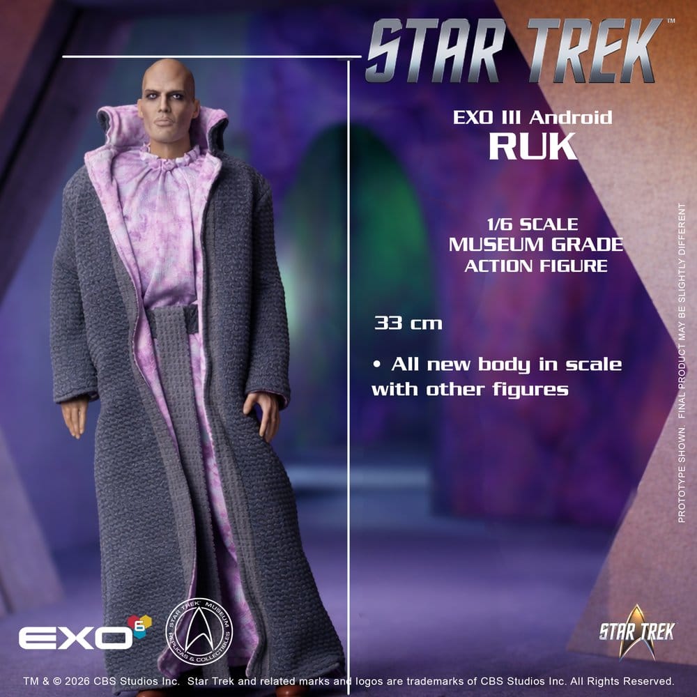 EXO-6 - Star Trek: The Original Series Action Figure 1/6 Ruk EXO III Android