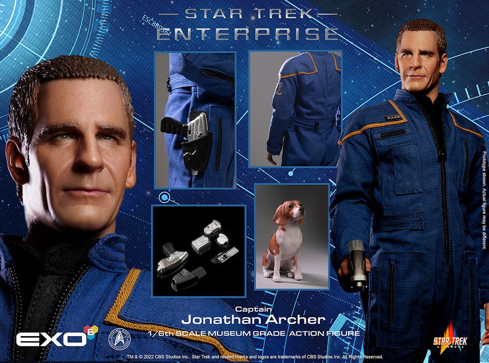 EXO-6 - Star Trek Enetrprise Action Figure 1:6 Captain Jonahtan Archer