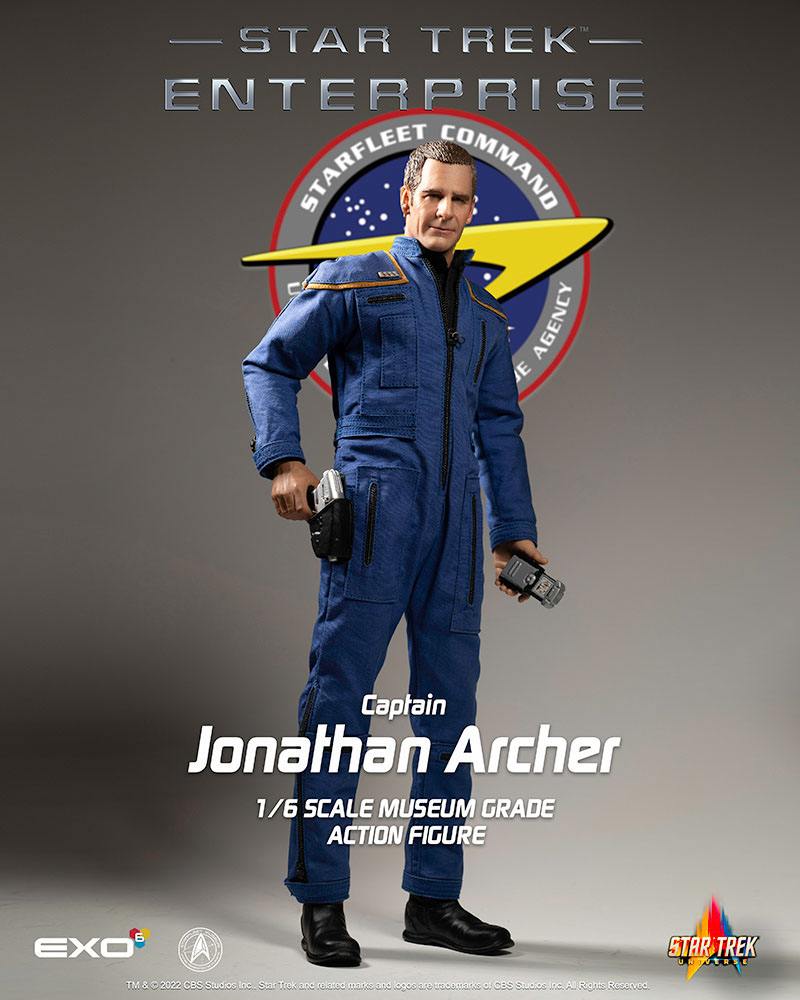 EXO-6 - Star Trek Enetrprise Action Figure 1:6 Captain Jonahtan Archer