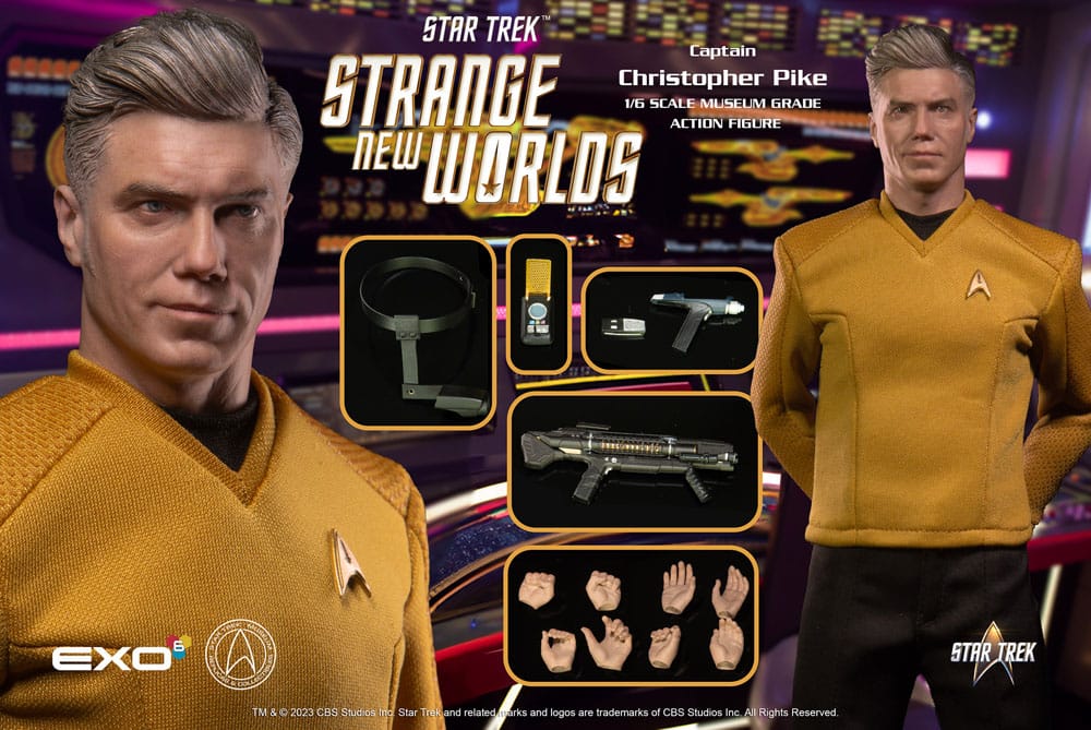 EXO-6 - Star Trek Strange New Worlds - Captain Christopher Pike Action Figure 1:6