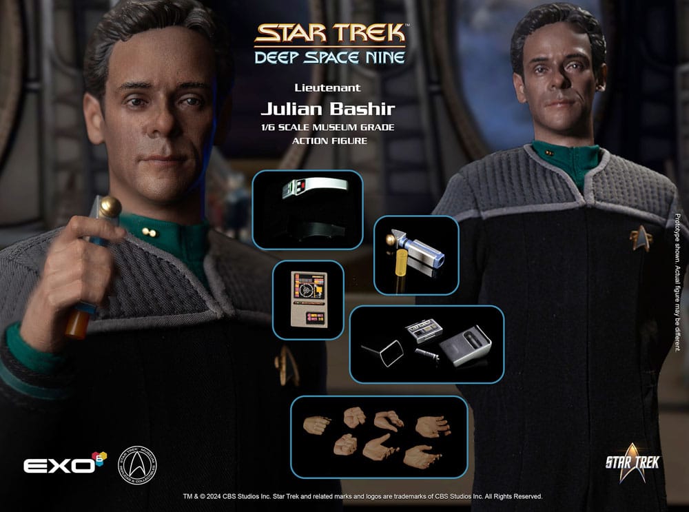 EXO 6 - Star Trek: Deep Space Nine Action Figure 1/6 Dr. Julian Bashir