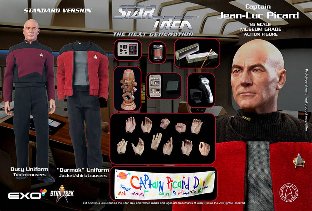 EXO 6 - Star Trek: The Next Generation Action Figure 1/6 Captain Jean-Luc Picard