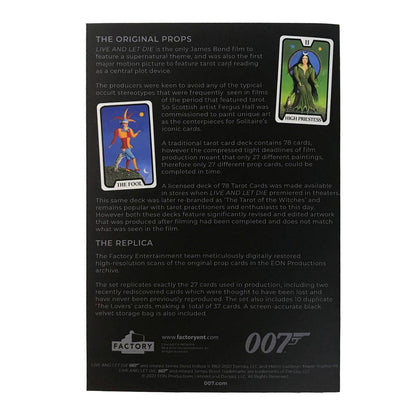 FACTORY ENTERTAINMENT - James Bond Replica 1:1 Tarot Cards Limited Edition