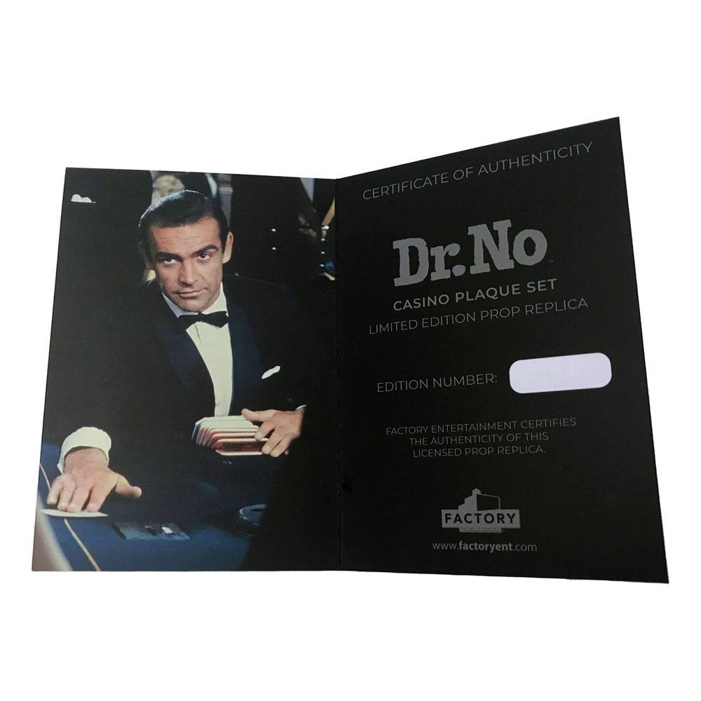FACTORY ENTERTAINMENT - James Bond Replica 1:1 Dr. No Casino Plaques Limited Edition