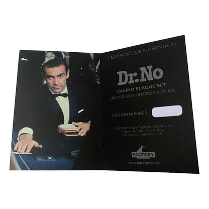 FACTORY ENTERTAINMENT - James Bond Replica 1:1 Dr. No Casino Plaques Limited Edition