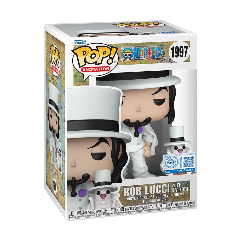 FUNKO POP - * Exclusive Edition* One Piece POP!&Buddy  Rob Lucci with Hattori w/Chase