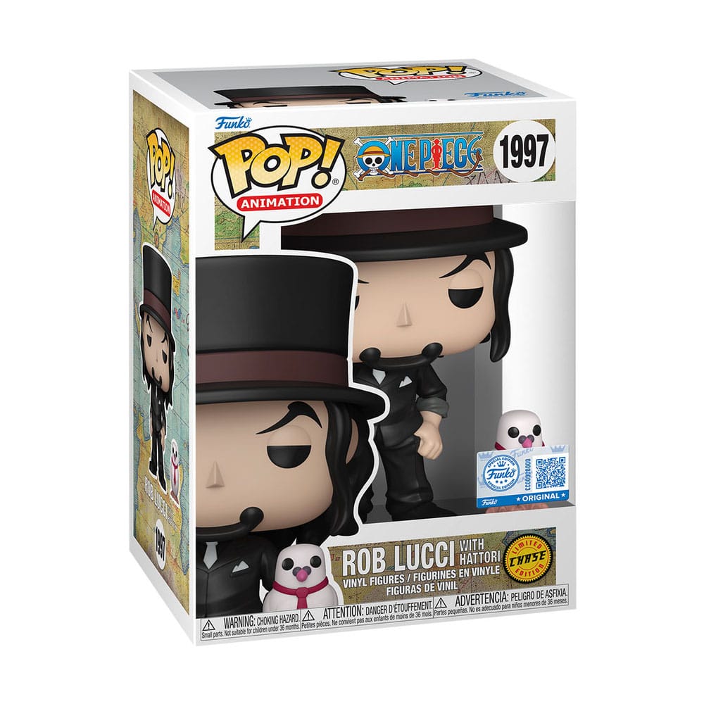 FUNKO POP - * Exclusive Edition* One Piece POP!&Buddy  Rob Lucci with Hattori w/Chase