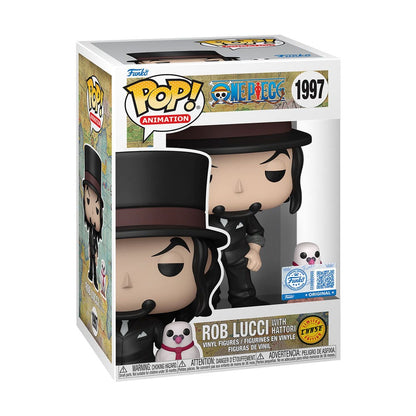 FUNKO POP - * Exclusive Edition* One Piece POP!&Buddy  Rob Lucci with Hattori w/Chase