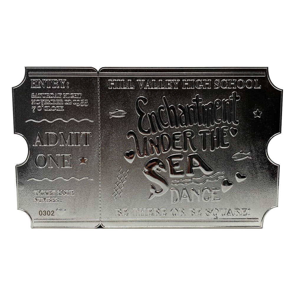 FANATTIK - Back to the Future Replica Enchantment Under The Sea Ticket Limited Edition (Silver Plated)