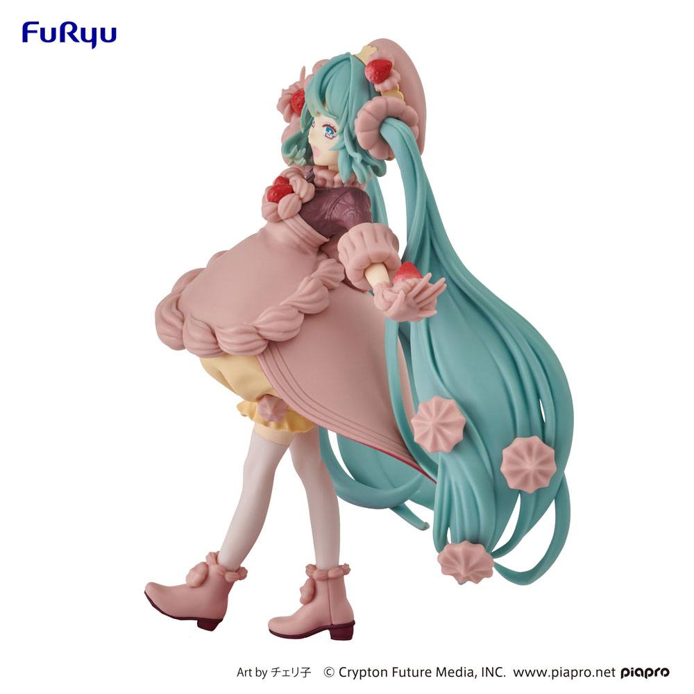 FURYU - Hatsune Miku Strawberry Chocolate Sweets Pvc Statue