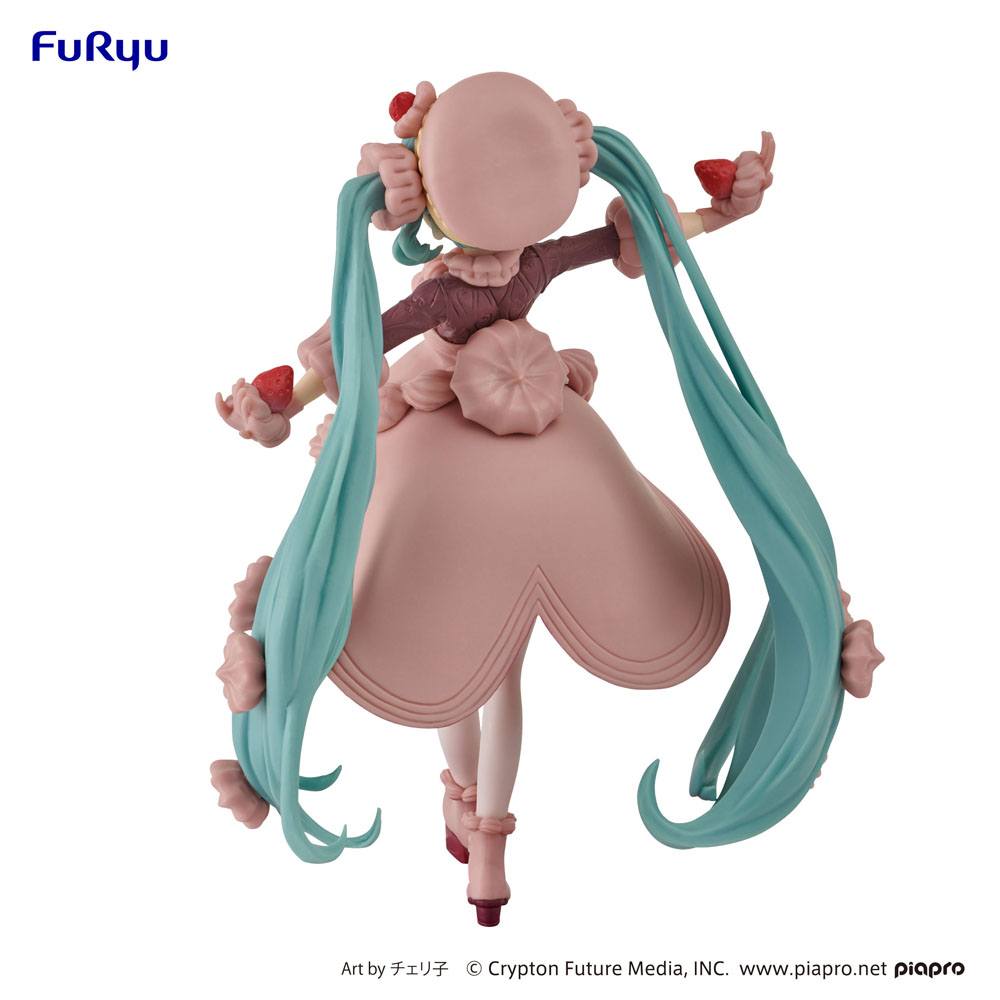 FURYU - Hatsune Miku Strawberry Chocolate Sweets Pvc Statue