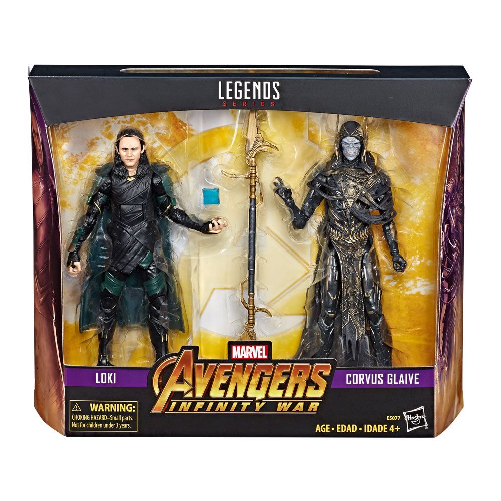 HASBRO - Marvel - Legands Avengers Infinity War Loki & Corvus Glaive Action Figure Set