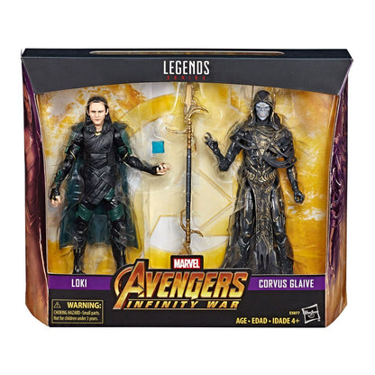 HASBRO - Marvel - Legands Avengers Infinity War Loki & Corvus Glaive Action Figure Set