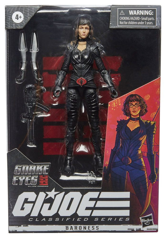 HASBRO - G.I. Joe Classified Series Snake Eyes G.I. Joe Origins Wave 3 Baroness Action Figure