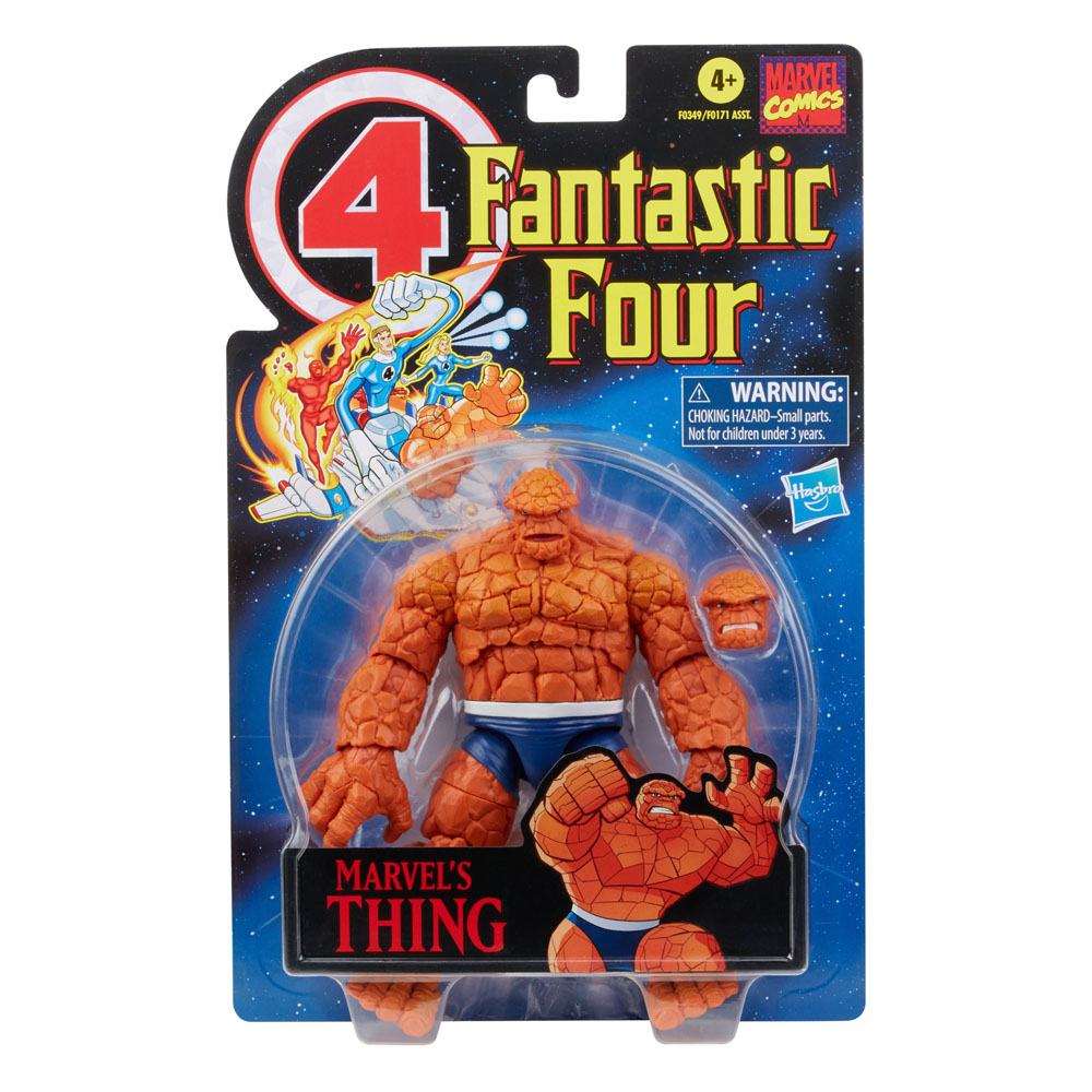 HASBRO - Marvel - Legends: Retro Collection Action Figure 15 cm Fantastic Four 2021 Wave 1- Thing