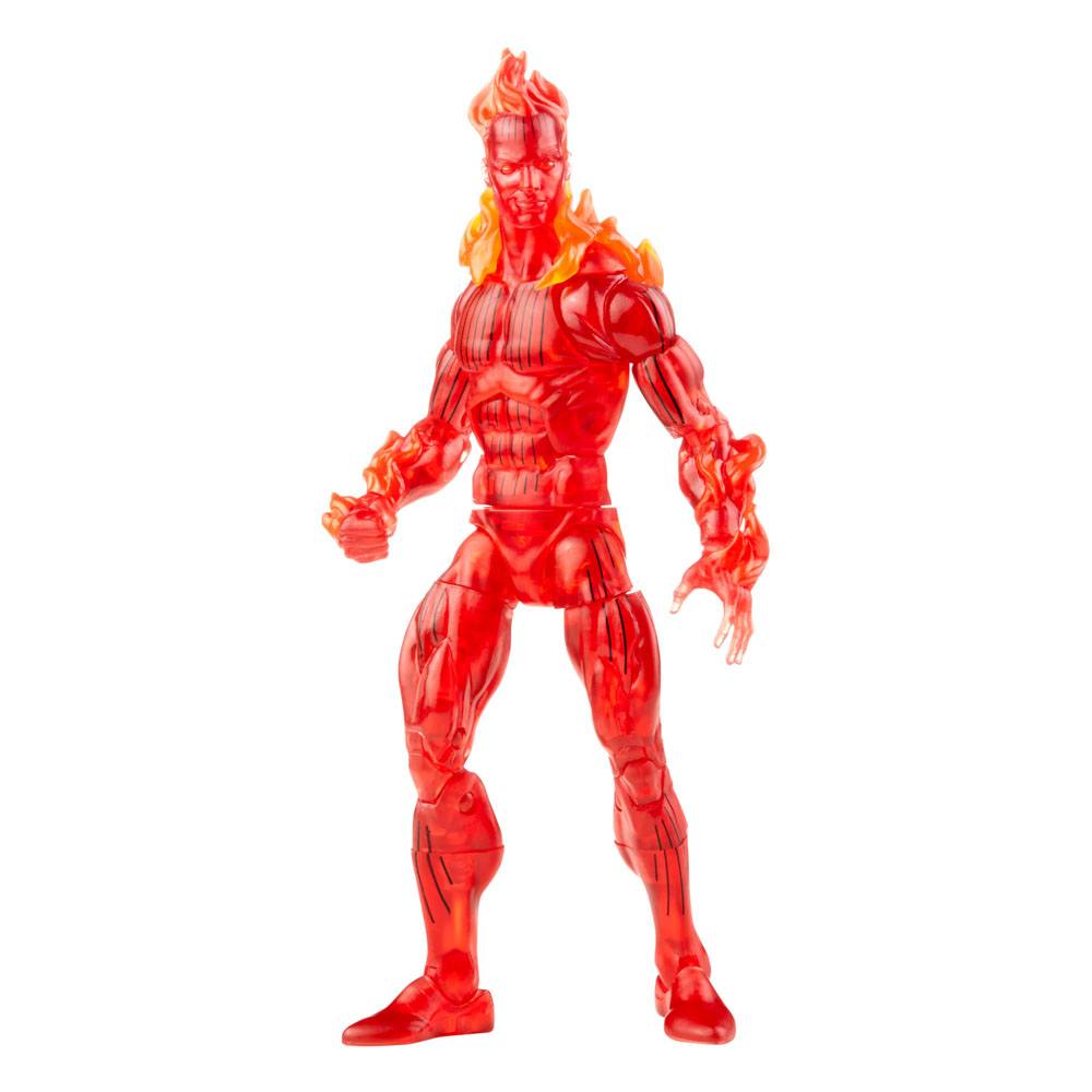 HASBRO - Marvel - Legends: Retro Collection Action Figure Fantastic Four 2021 Wave 1- Human Torch