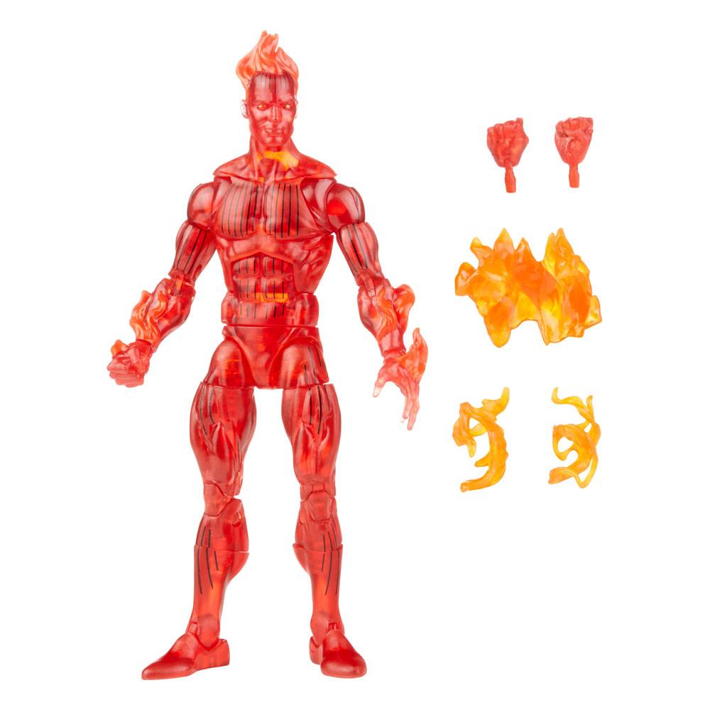 HASBRO - Marvel - Legends: Retro Collection Action Figure Fantastic Four 2021 Wave 1- Human Torch