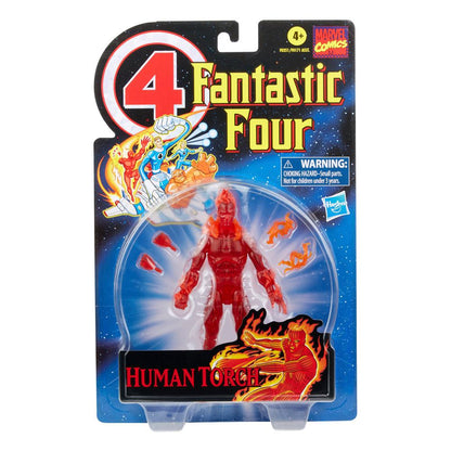 HASBRO - Marvel - Legends: Retro Collection Action Figure Fantastic Four 2021 Wave 1- Human Torch