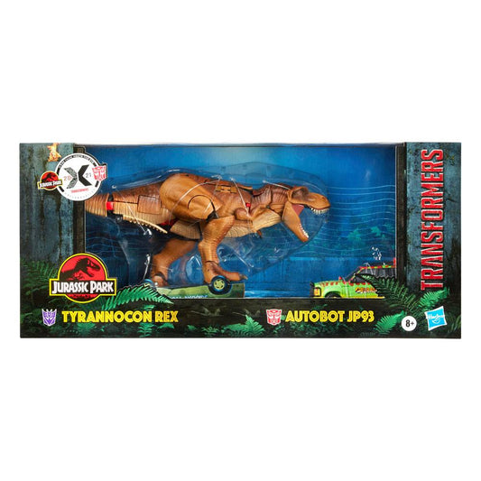 HASBRO - Jurassic Park x Transformers Generations Action Figure Tyrannocon Rex 18 cm & Autobot JP93