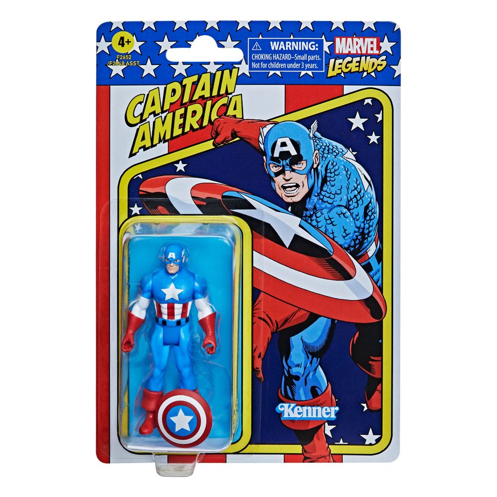 HASBRO - Marvel - Legends: Retro Collection Series Action Figure - Captain America