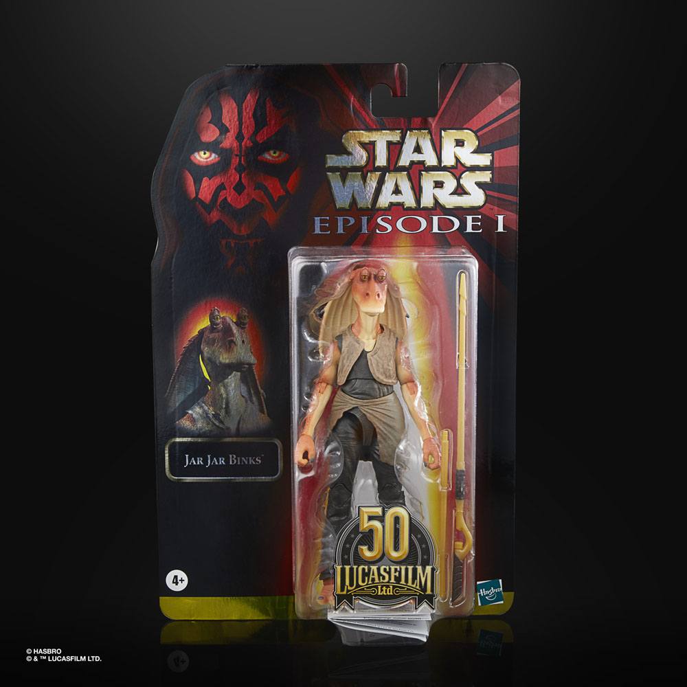 HASBRO - Star Wars Episode I Black Series Lucasfilm 50th Anniversary Action Figure 2021 Jar Jar BInks