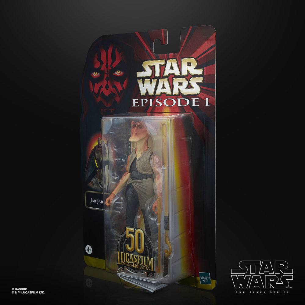 HASBRO - Star Wars Episode I Black Series Lucasfilm 50th Anniversary Action Figure 2021 Jar Jar BInks