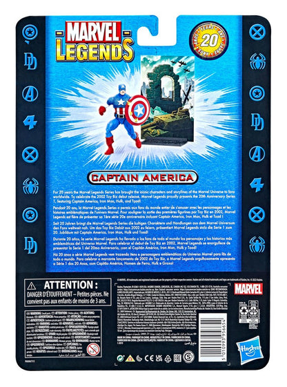 HASBRO - Marvel - Legends: 20th Anniversary Series 1 Action Figure 2022 Captain America