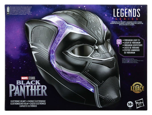 HASBRO - Marvel - Legends: Black Panther Electronic Helmet Black