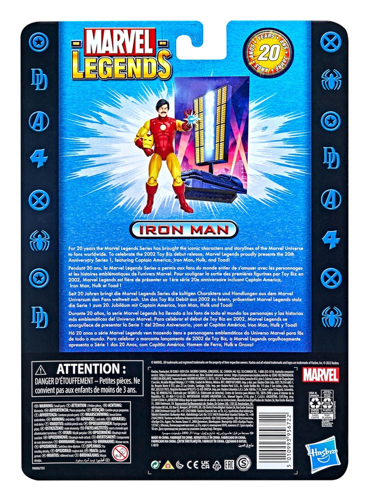 HASBRO - Marvel - Legends: 20th Anniversary Series 1 Action Figure 2022 Iron Man