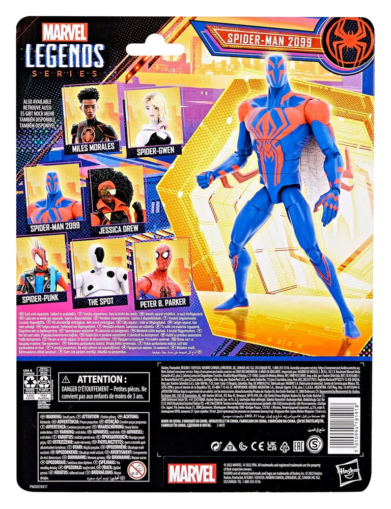 HASBRO - Spider-Man: Across the Spider-Verse Marvel Legends Action Figure Spider-Man 2099