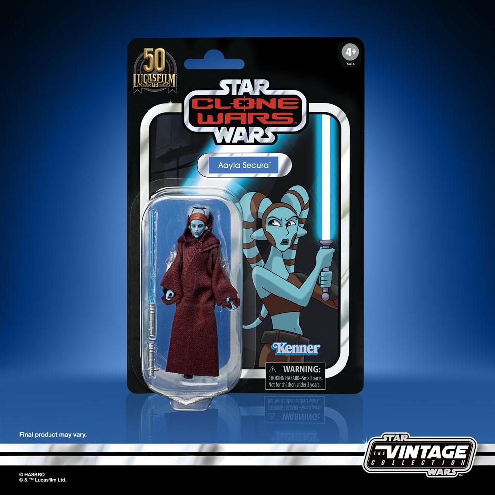 HAASBRO - Star Wars The Clone Wars Vintage Collection Action Figure 2022 Aayla Secura