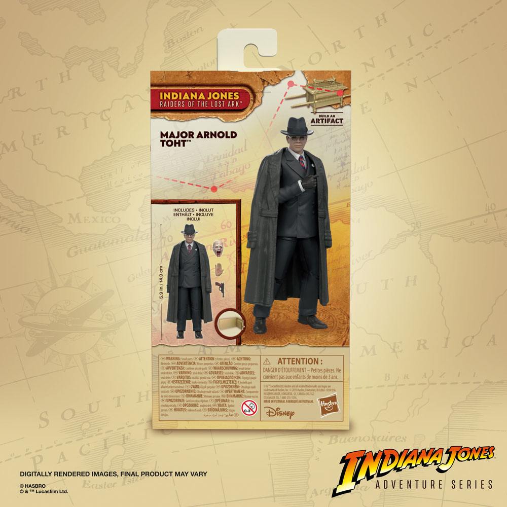 HASBRO - Indiana Jones Adventure Series Raiders of The Lost Ark Action Figure Major Arnold Toht