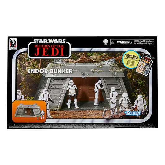 HASBRO - Star Wars Episode VI Vintage Collection Playset Endor Bunker with Endor Rebel Commando (Scout Trooper Disguise)