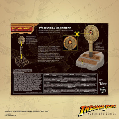 HASBRO - Indiana Jones Adventure Series Raiders of The Lost Ark Roleplay Replica Staff of Ra Headpiece